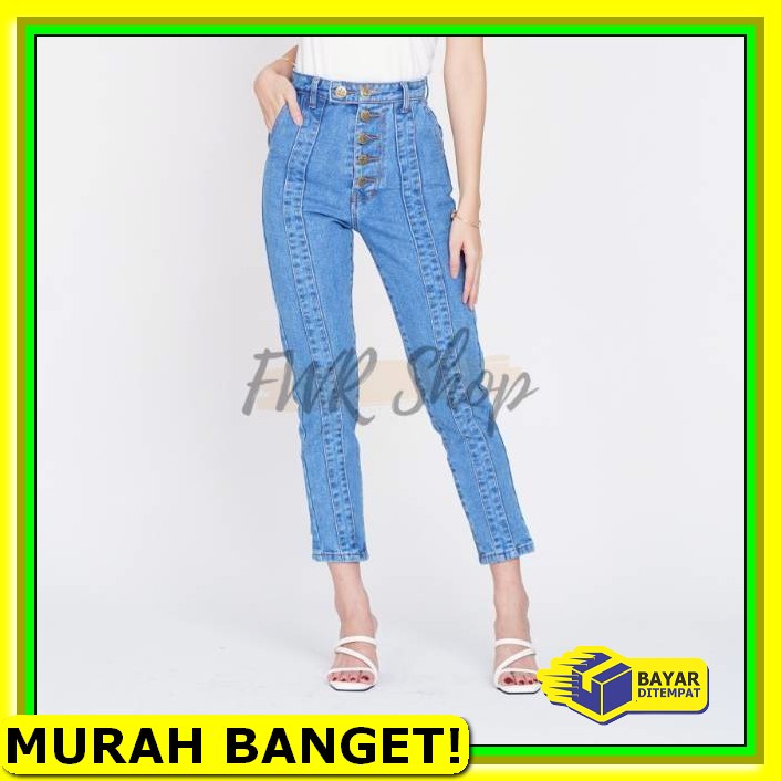Celana Jins Cewek Kekinian Ukuran Jeans Levis Import Di Ed762 Bo  YJ373 Fwr Celana Boyfriend Jeans F