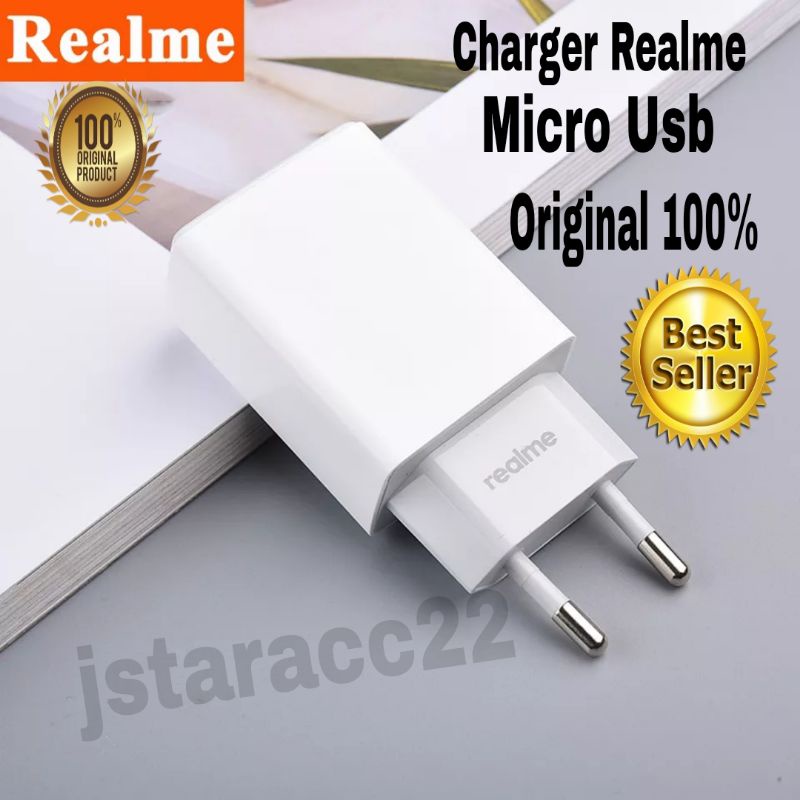 CHARGER REALME 5 ORIGINAL MICRO USB 2A CASAN