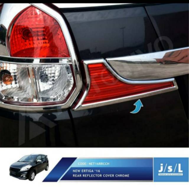 Cover garnish reflektor new Ertiga chrome jsl