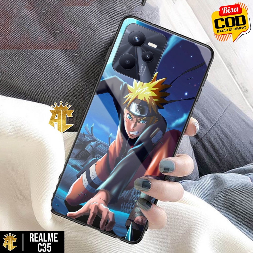 Case REALME C35 - Casing REALME C35 - Terbaru 2021 AERO CASE [ MOTIF ANIME NRT ] Silikon REALME C35 