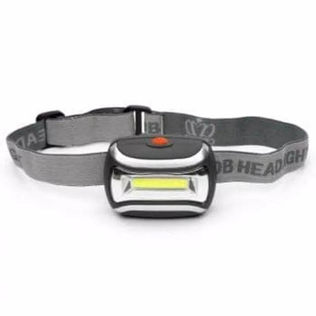 Headlamp COB 3 Mode Pencahayaan Senter Kepala Camping Waterproof