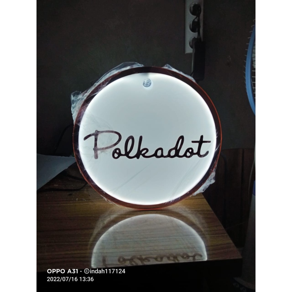 Neon Box Akrilik / Custom Neon Box 30cm