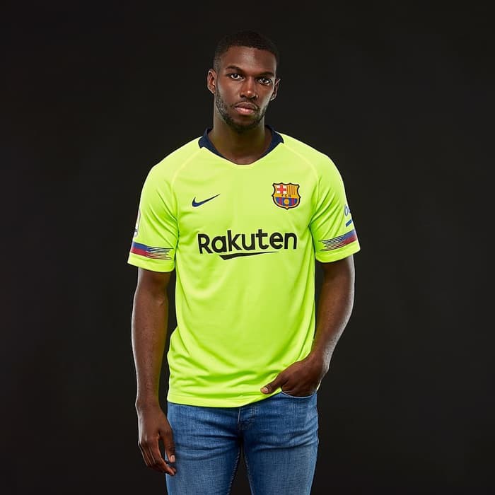 CJ171 BiG SiZE JUMBO 2XL XXL Jersey Bola BARCA_ BARCELONA_ Away 18/19 Grade