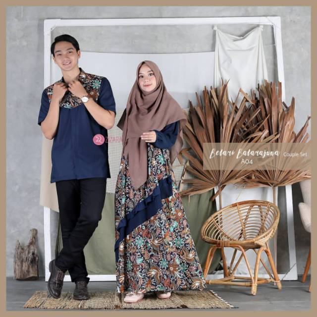 Couple set Betari dress Batarajuna kemeja by Zizara