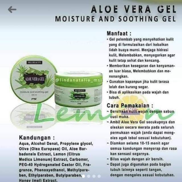 Aloe Vera Gel Memiliki Banyak Manfaat Bagi Tubuh Terutama Untuk Kulit Wajah Dan Juga Kulit Kepala Shopee Indonesia