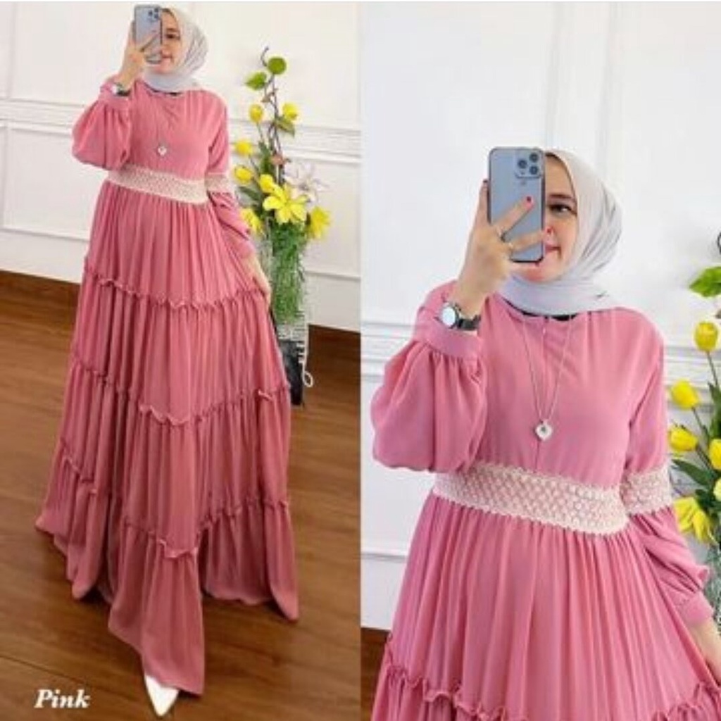 DANISHA DRESS / MELIA DRESS CERUTY BABYDOLL MIX RENDA  LD 110 CM PB 140 CM DRES WANITA TERBARU WANITA KEKINIAN SIMPLE ,NYAMAN DI PAKAI , DAN HARGA TERJANGKAU DRESS WANITA TERBARU 2022