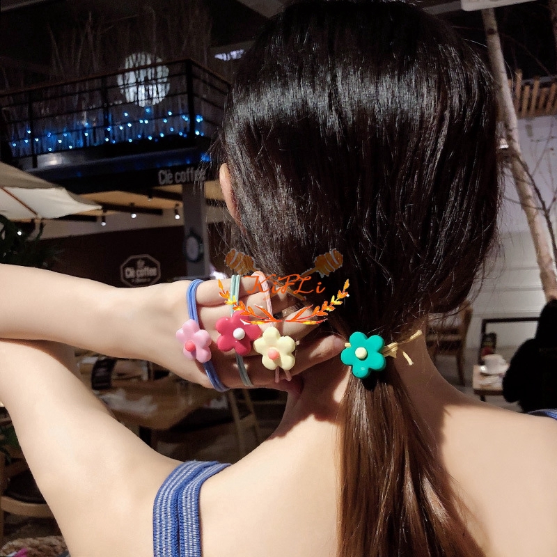 Gadis Korea Tali Rambut,Warna Lucu Karet Gelang,Warna Permen Cincin Rambut