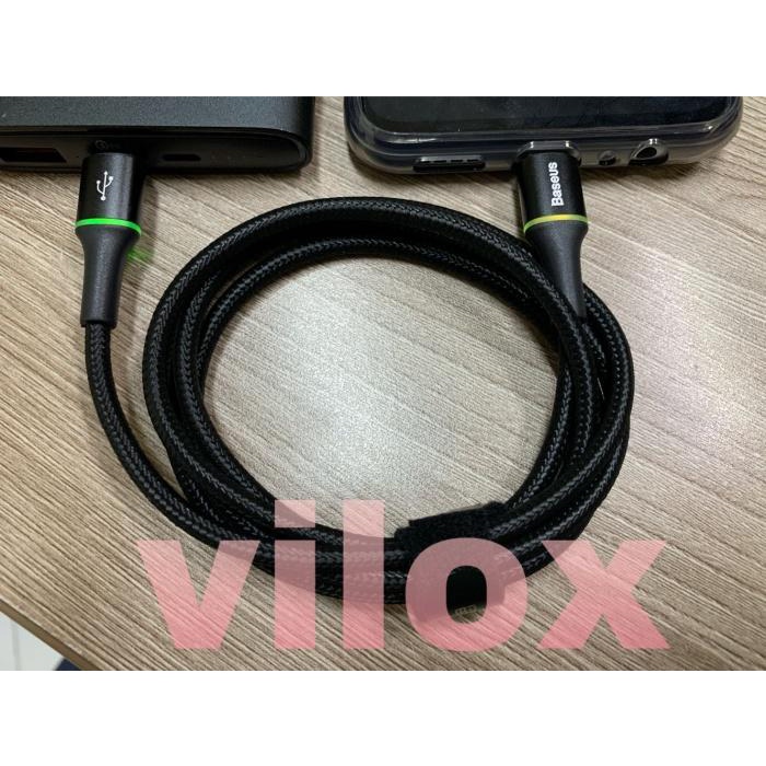 baseus kabel powerbank fast pd qc 3.0 charge type c to c 60w 50cm halo