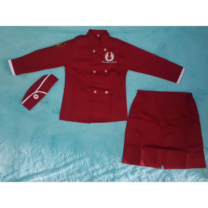 Baju Pramugari Junior - Marun