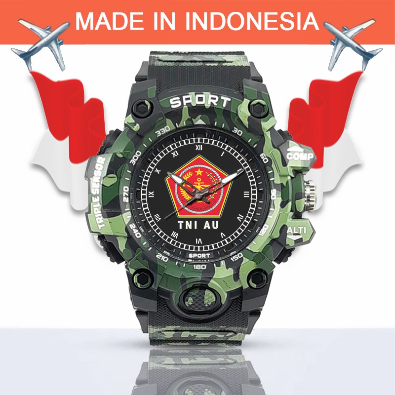 (SPECIAL EDITION) JAM TANGAN LOGO MABES TNI WATER RESISTANT NO.4