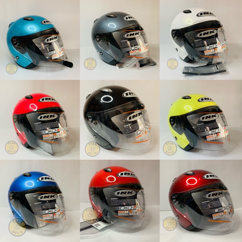 helm half face ink centro original