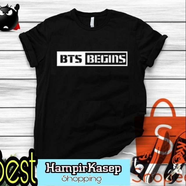 TSHIRT BTS ARMY BEGINS