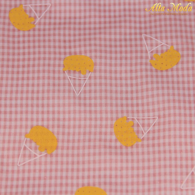 

Alta Moda Cotton Salmon Motif Ice Cream (1M)