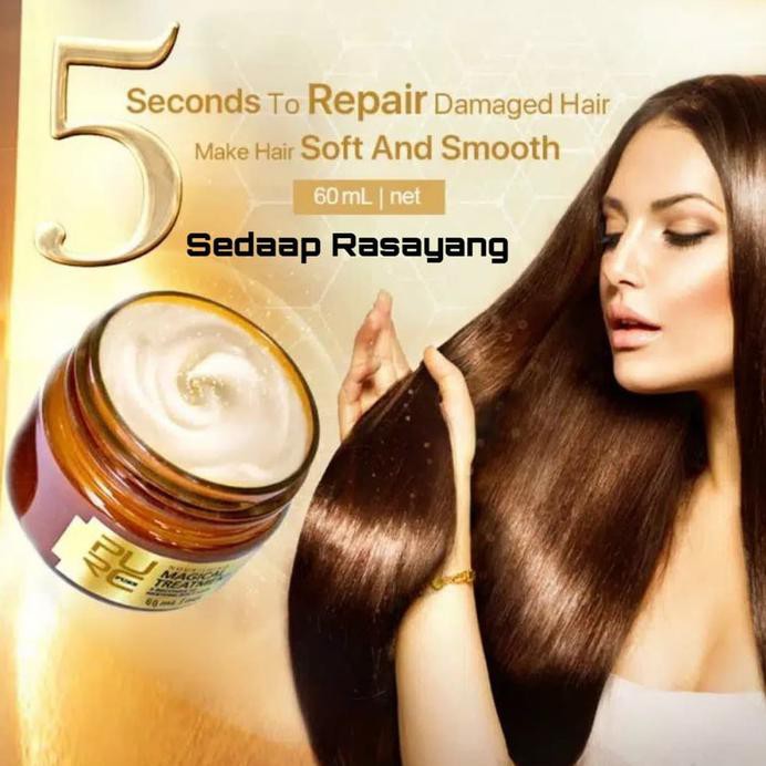 PURC MAGICAL TREATMENT MASK MASKER KERATIN RAMBUT RUSAK JADI LEMBUT