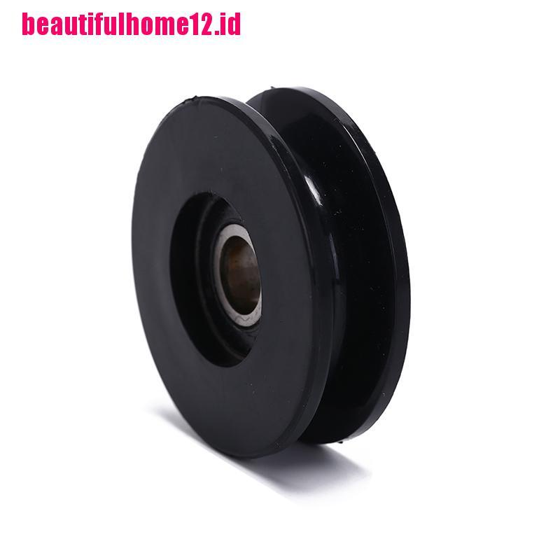 1 Pc Roda Katrol Bearing Kabel Warna Hitam Ukuran 50mm Tahan Lama Untuk gym