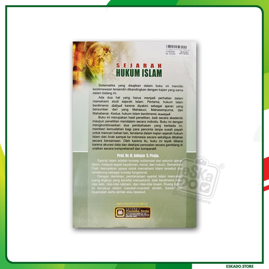 Sejarah Hukum Islam - Dedi Supriyadi - Pustaka Setia