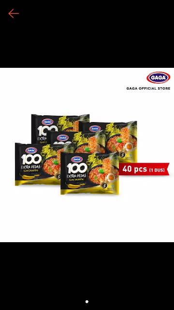 Mie Gaga100 satu  dus isi 40 pcs