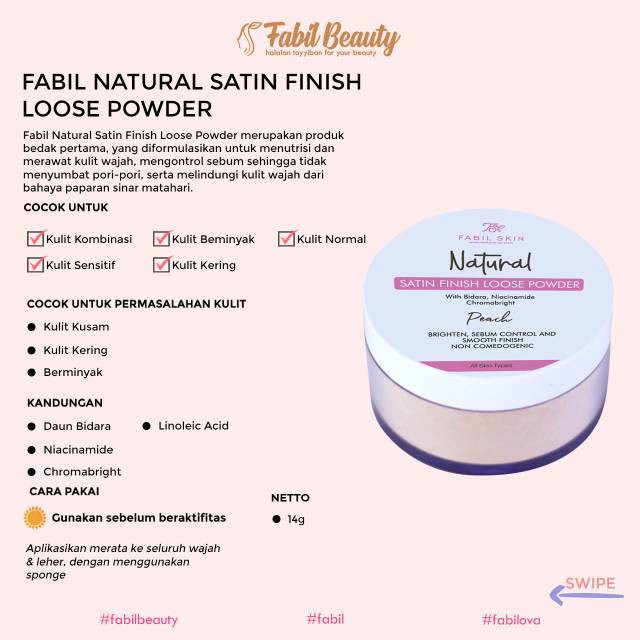 BEDAK TABUR FABIL PERTAMA DIINDONESIA fabil beauy skincare