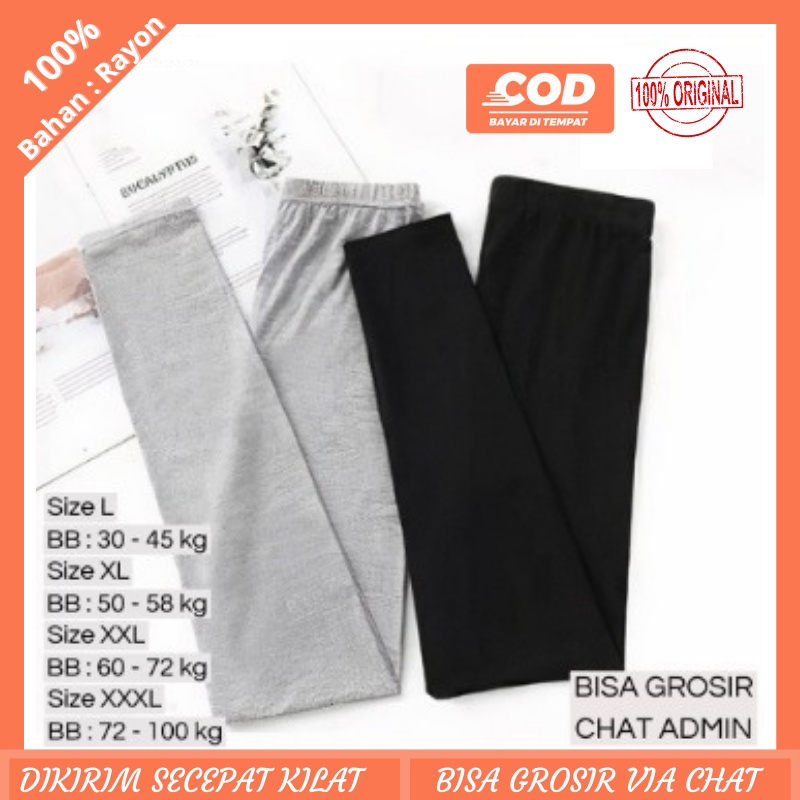 LEGGING PANJANG WANITA BAHAN KAOS RAYON ALLSIZE BISA COD