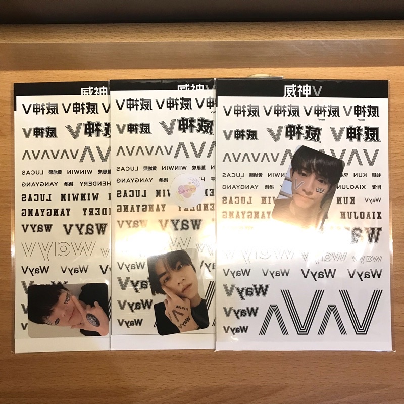 [Ready Stock] WAYV 3rd Anniversary MD Take Off Tattoo + Sticker Set 2019 Ten Xiaojun Winwin