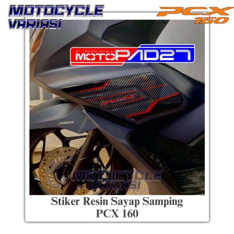 Stiker PCX 160 Stiker Sayap PCX 160 Stiker Body Samping PCX 160 Resin Premium