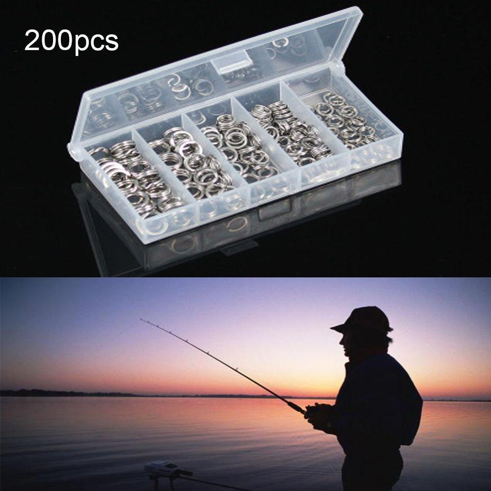 Top 200PCS Lot Konektor Ikan Tahan Lama Line Tackle Swivel Snap