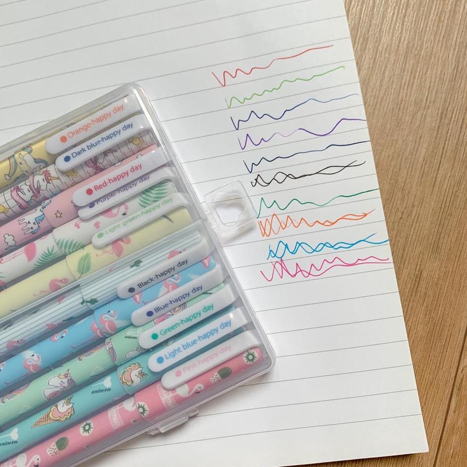 

ユ PEN MARBEL 1 SET ISI 10 PCS PULPEN GEL TINTA MARBLE ↪