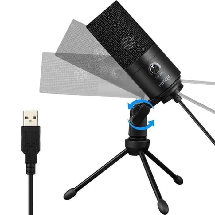 FIFINE K669B USB Condenser Mic with Volume Control