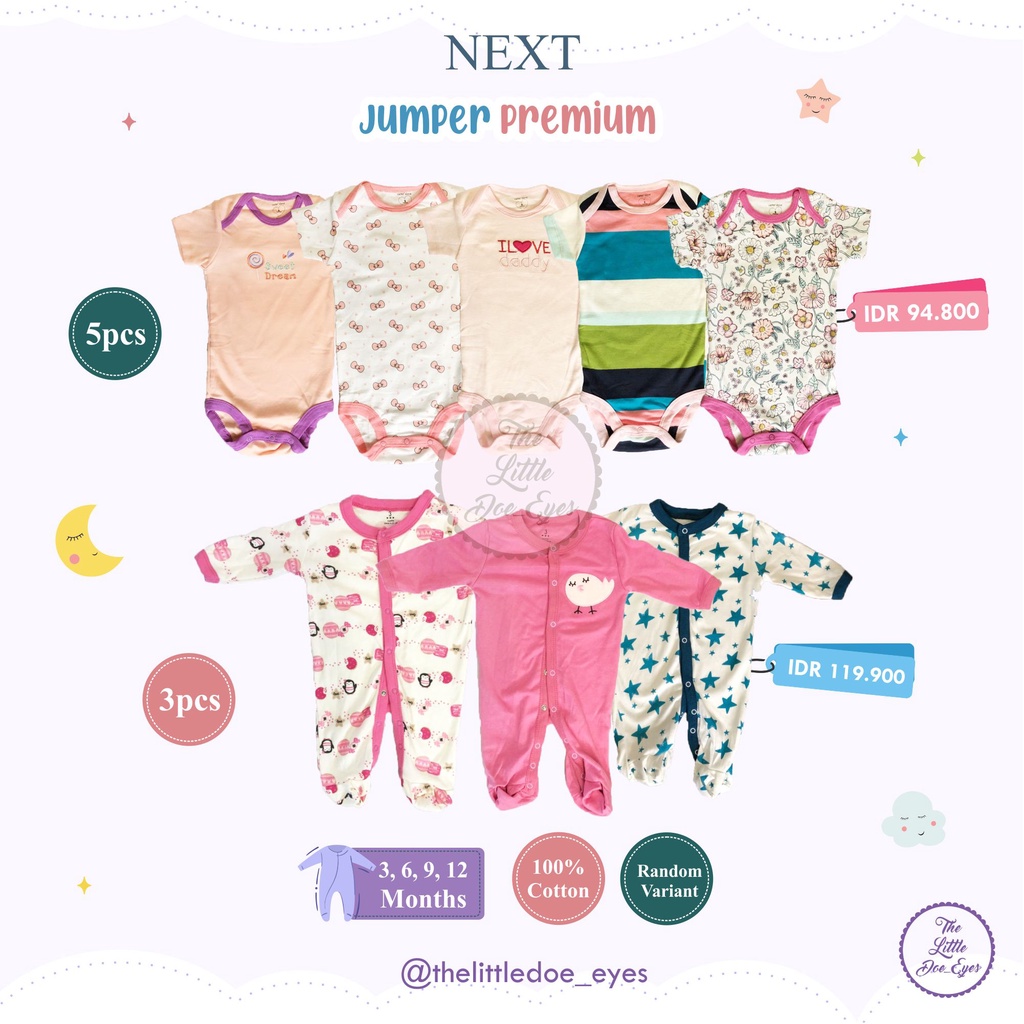 Next Premium Jumpsuit 3in1 Panjang / Pendek