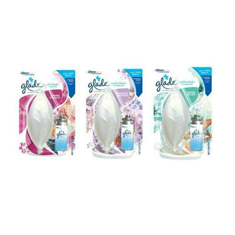 Glade Touch'N Fresh For Bedroom Air Freshener 9Gr (Refill+Tempat)