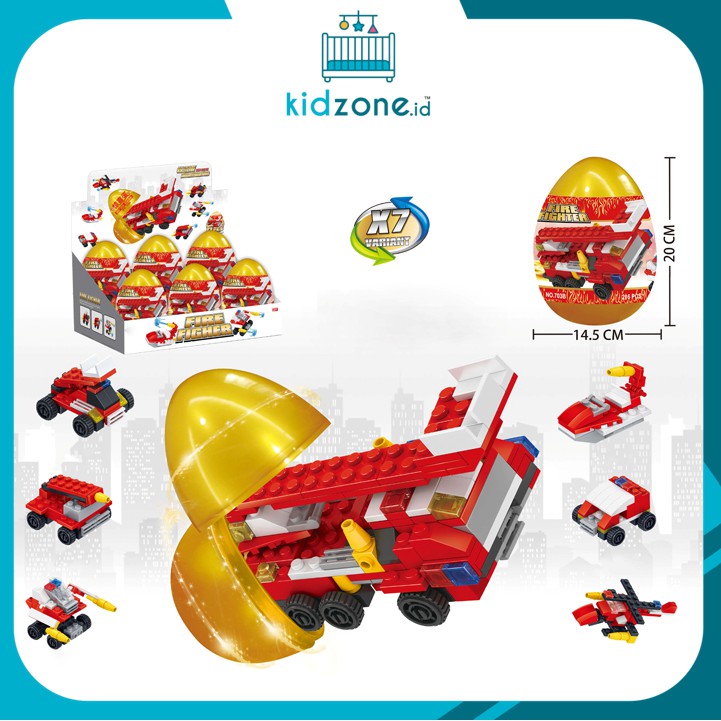 MINI BRICK BLOCK ANEKA FIRE FIGHTER BERKEMASAN TERLUR