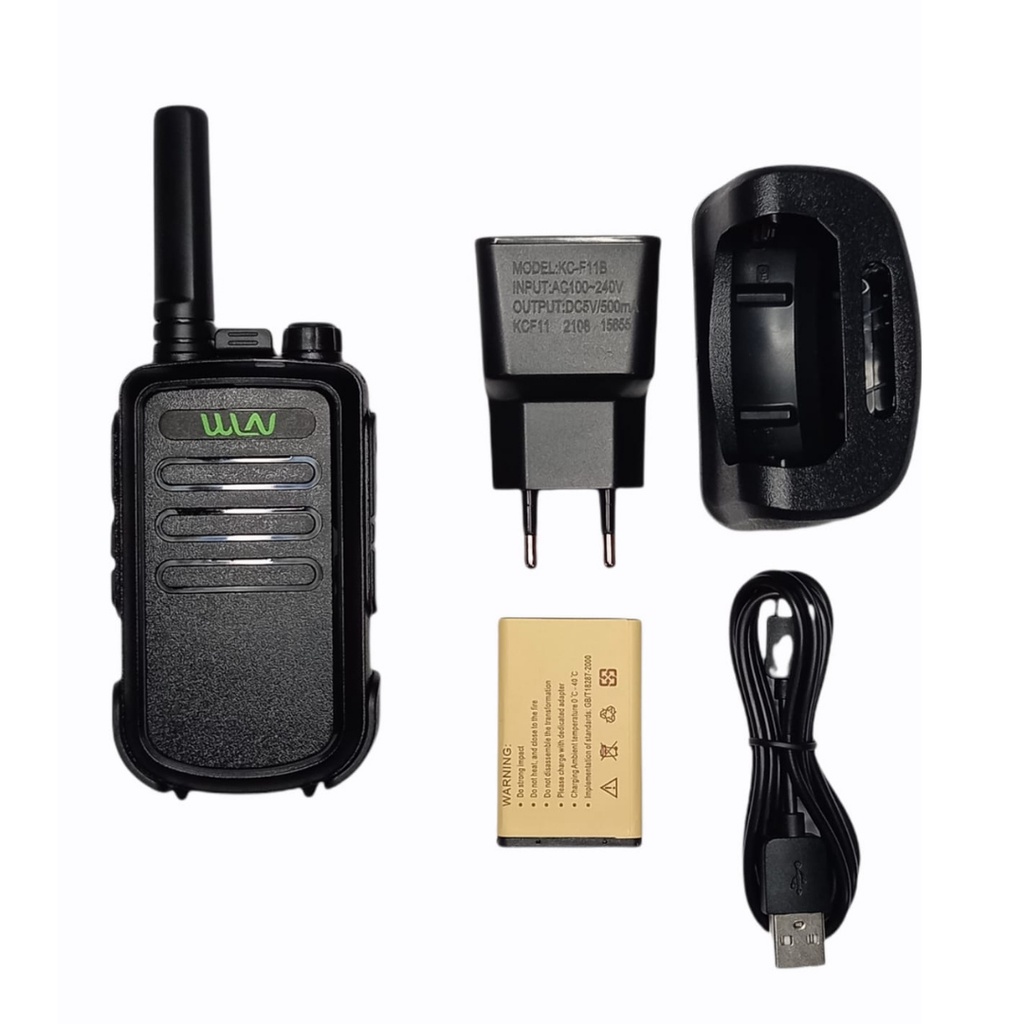 WALKIE TALKIE WLN KD-C100 C100 UHF 400-470 MHz SATUAN / SINGLE NEW ORIGINAL