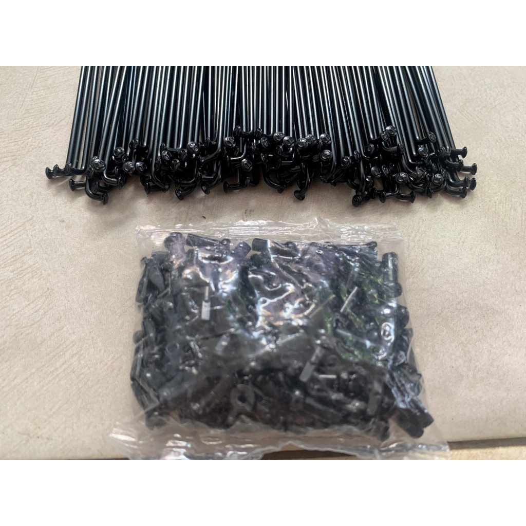 TERMURAH!!! Jari-Jari Sepeda Ukuran 26&quot; Isi 72 pcs / UNITED Hitam  / Realpict
