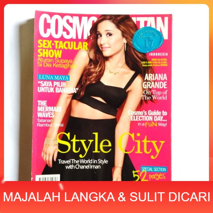 Majalah COSMOPOLITAN Mar 2014 Cover ARIANA GRANDE Langka