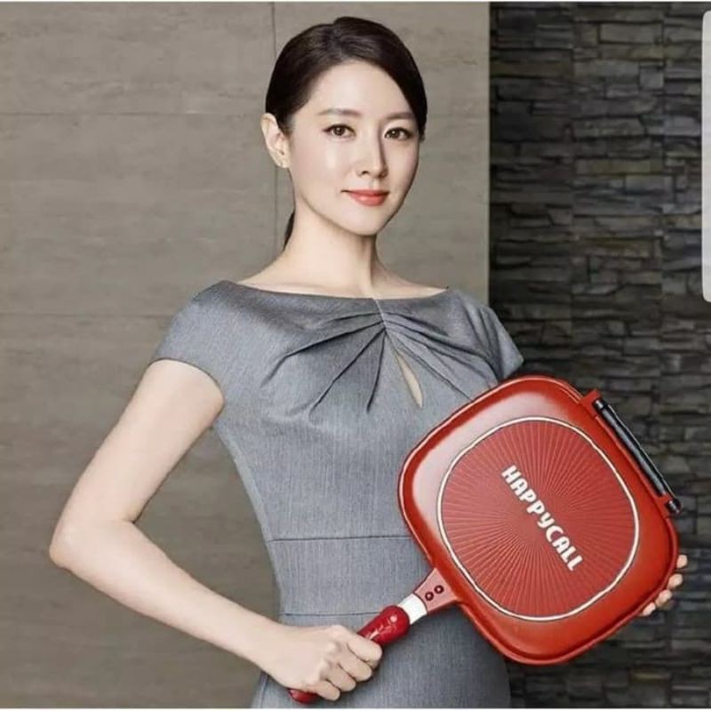 Promo HAPPYCALL ORI Made in Korea Double Pan Super Jumbo Size 32x24 cm Titanium Alumunium Stainless