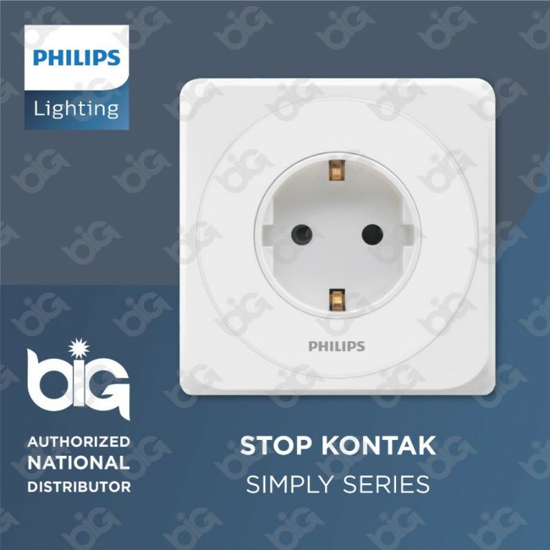 PHILIPS Stop Kontak Inbow Tanam Philip Simply Socket StopKontak