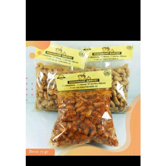 

Macaroni bantet ( Original-pedas-extra pedas)