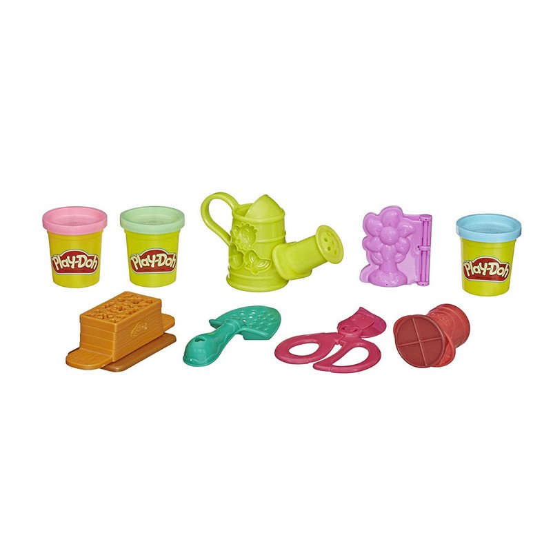 Play-Doh Set Roleplay Tools Mainan Lilin Dengan Cetakan Alat Berkebun Playdoh