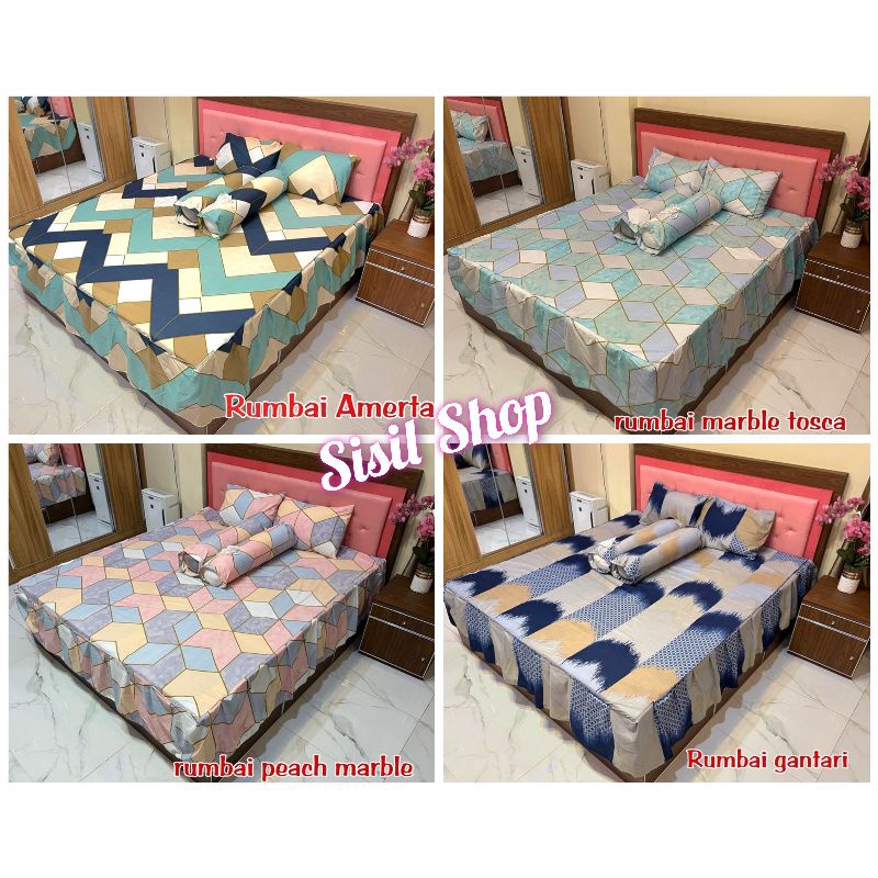 Sprei Rumbai Motif Aesthetic Korea Terbaru / Seprai Rumbai Bunga Ukuran King No 1 180x200 dan 160x200