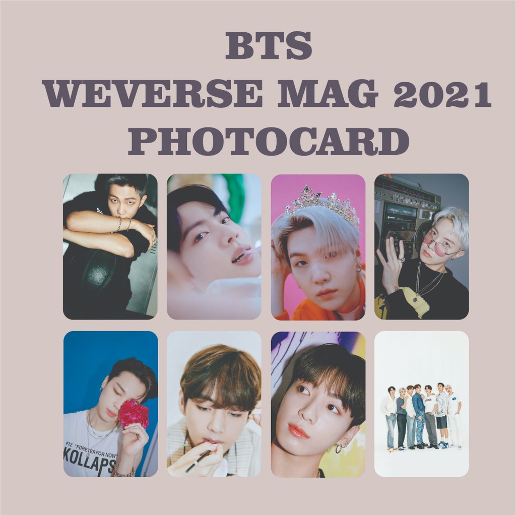 BTS WEVERSE MAGAZINE 2021 PHOTOCARD