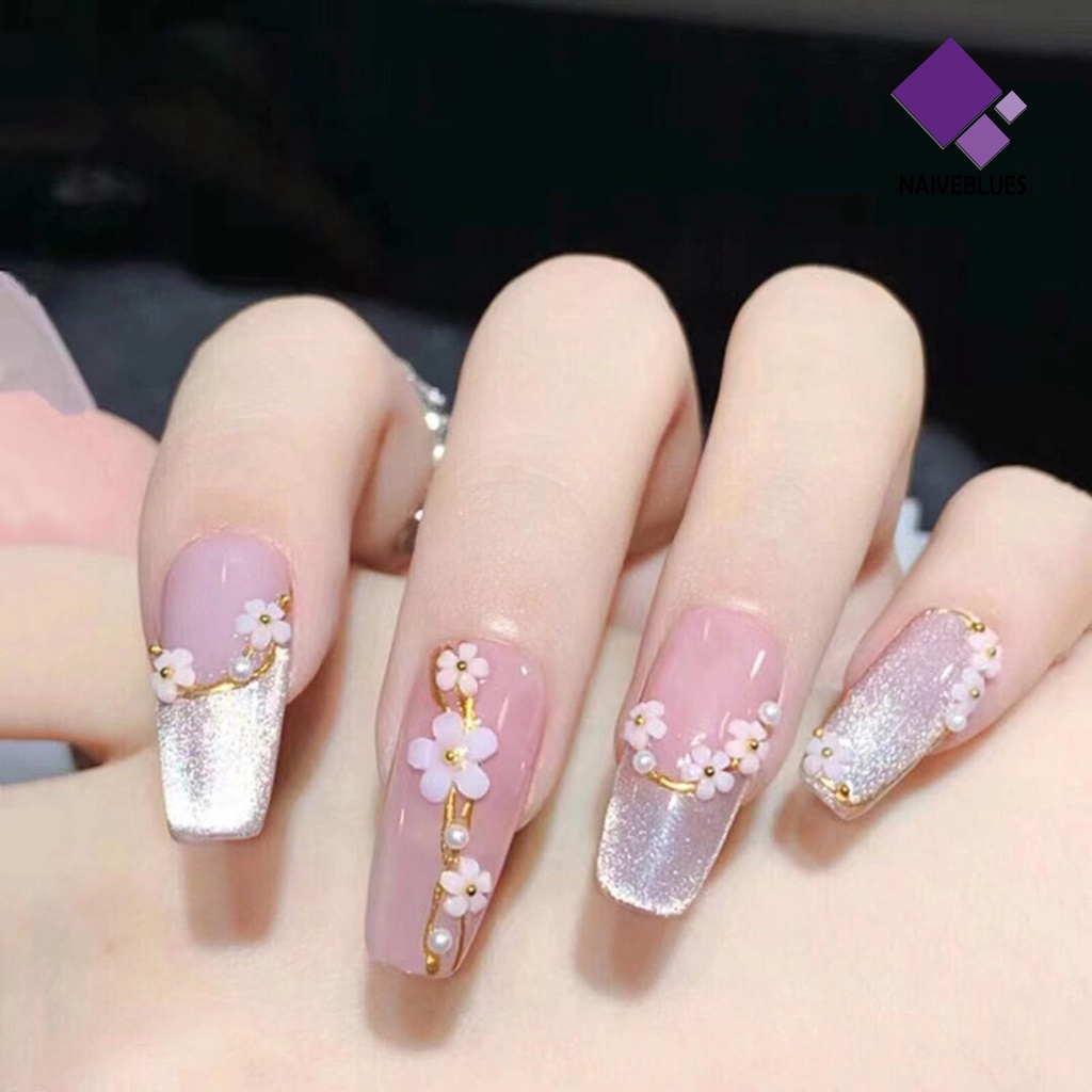 Ornamen Bunga 3D Untuk Dekorasi Nail Art Charms