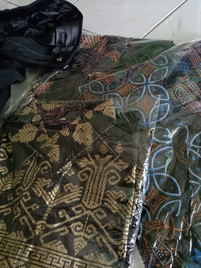 Nivana Batik Kemeja Prada Anjani Emas & Perak| Panjang | Baju Atasan Pria Modern