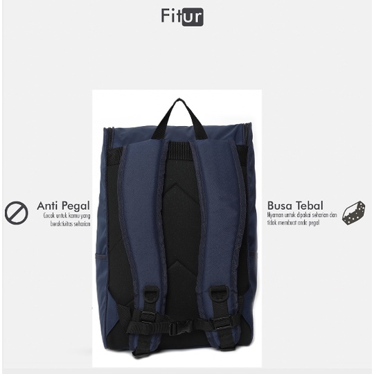 STRUGGLE NAVY |ManNeedMe x URBAN| Tas Ransel Pria Wanita Punggung Backpack ORIGNAL