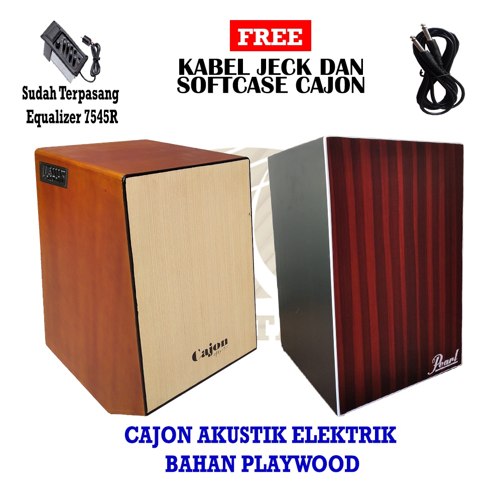 Cajon/Drum box Akustik dan Elektrik