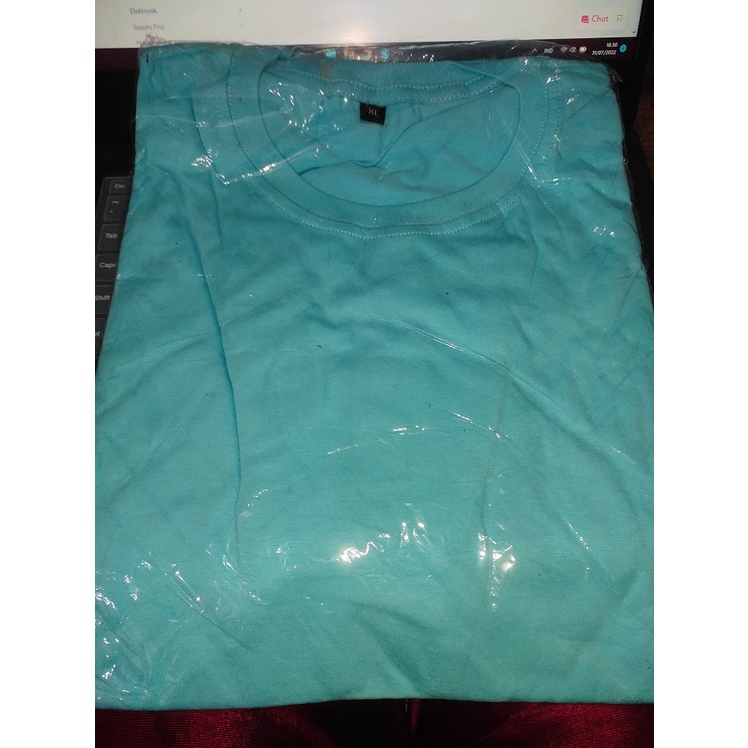 KAOS POLOS BIRU LAUT