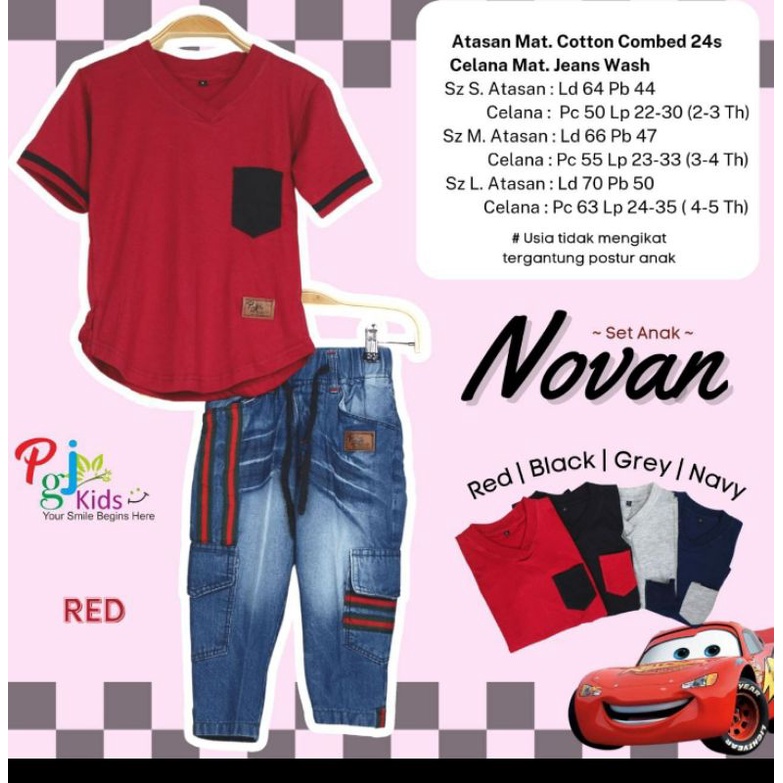 Novan// Rofan //Amry set anak cowok jeans by pgj kids