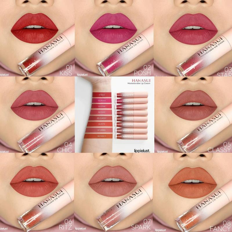 Cod Hanasui Mattedorable Lipcream Matte Lipstik Sakti Kosmetik Supplier Grosir Murah Semarang Shopee Indonesia