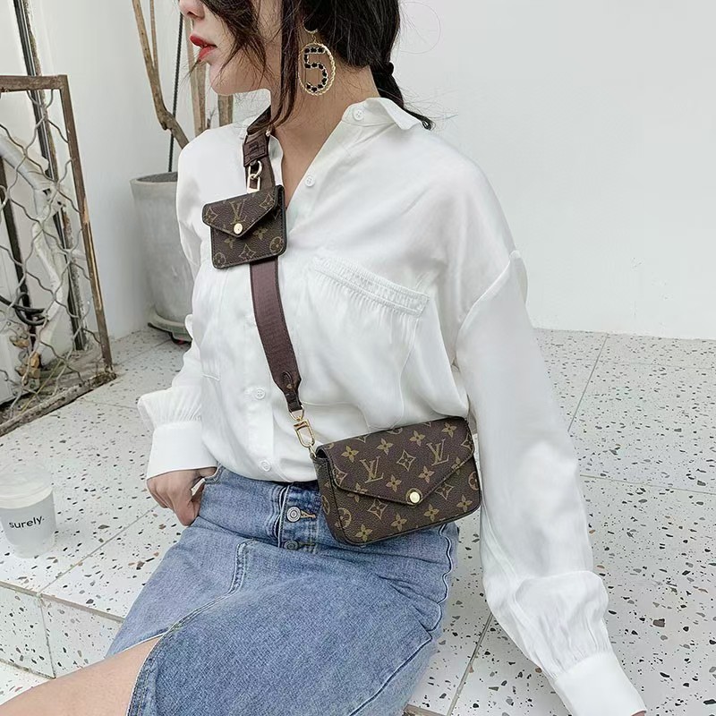 L Vuitton Wave Mini Multi Pochette 7141 ◇Free Sarung +BubbleWrap◇