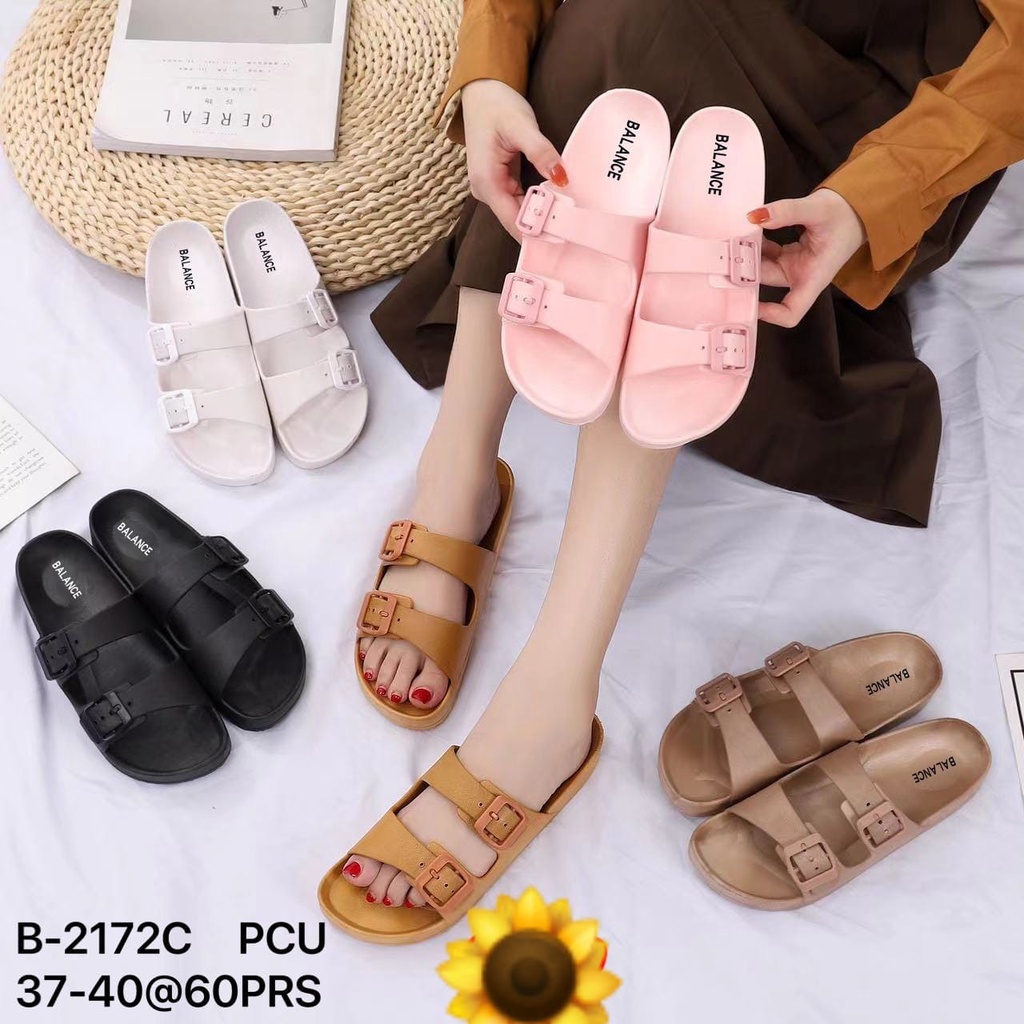 Sandal Karet Jelly Wedges Wanita import Model Terbaru Original Kekinian by AGUNG STYLE Balance B-2172C