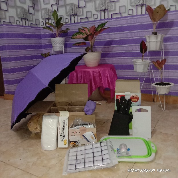 Gjs - Payung 3d Magic  / Payung 3d Lipat / 3 Dimensi -  Payung Ajaib - Muncul Motif Jika Basah